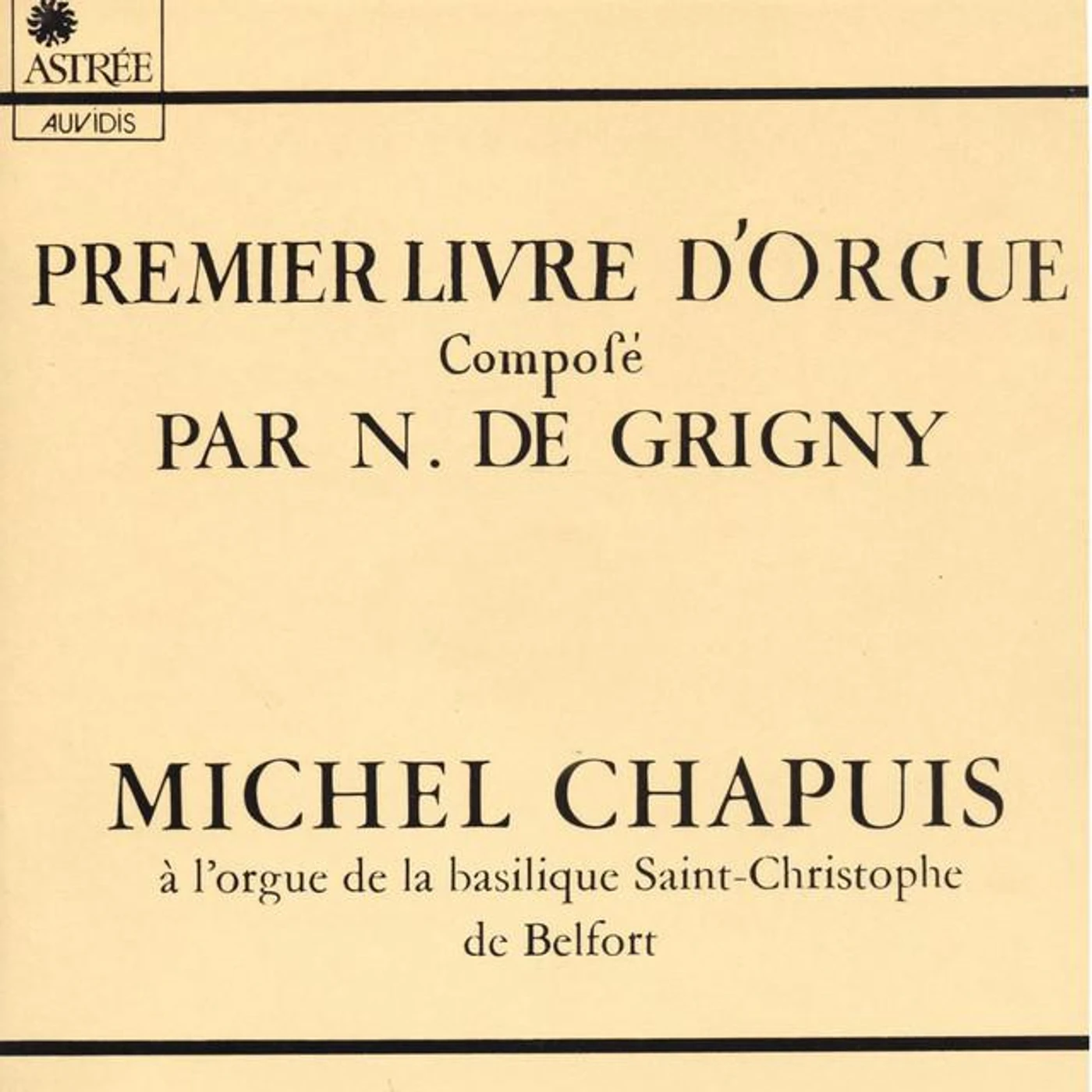 Nicolas de Grigny Brand Page