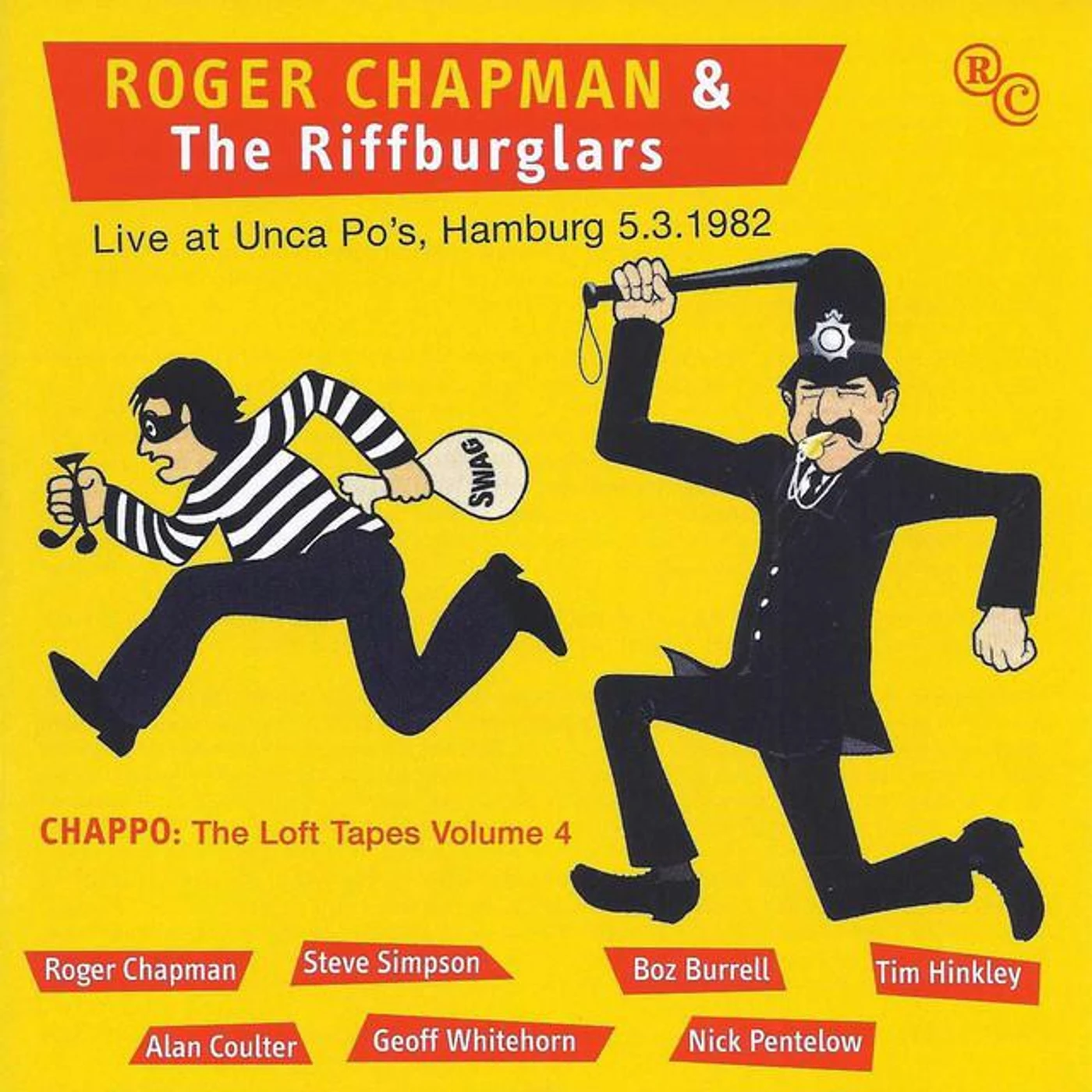 Roger Chapman & The Riffburglars Brand Page