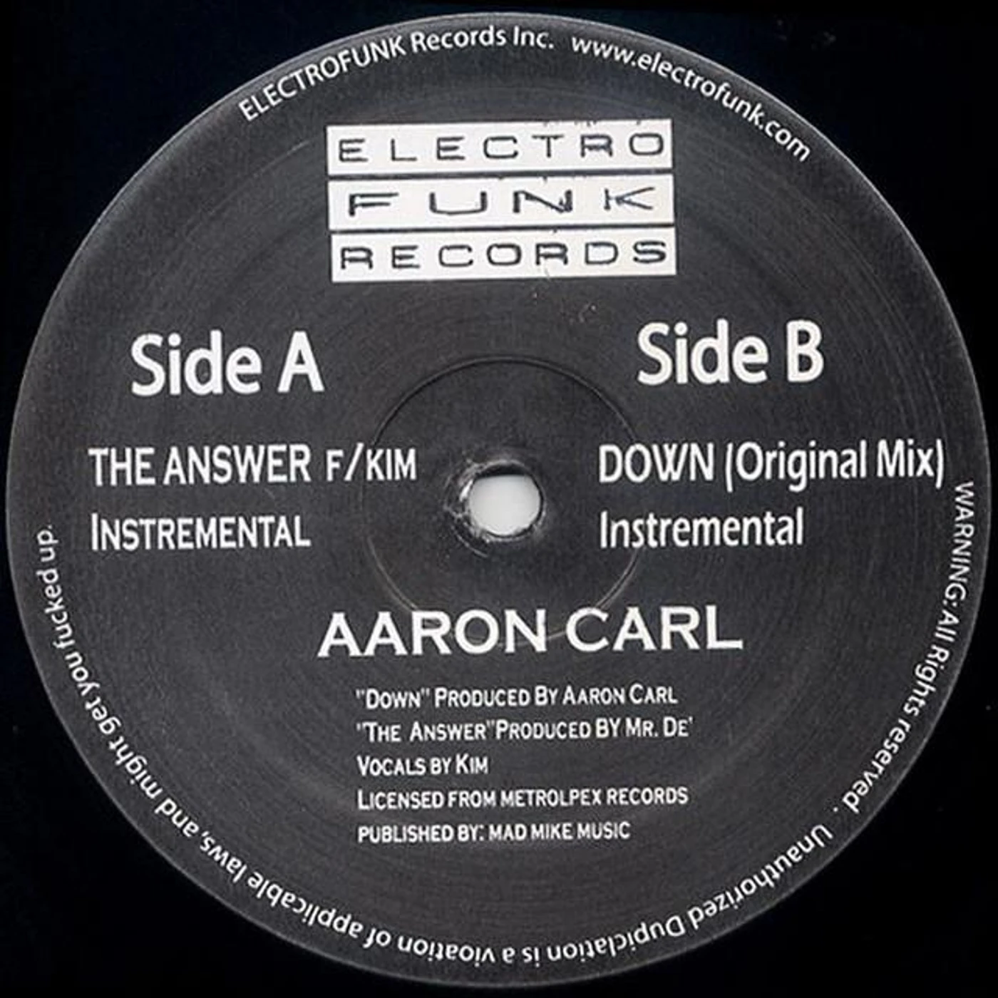 Aaron Carl Brand Page