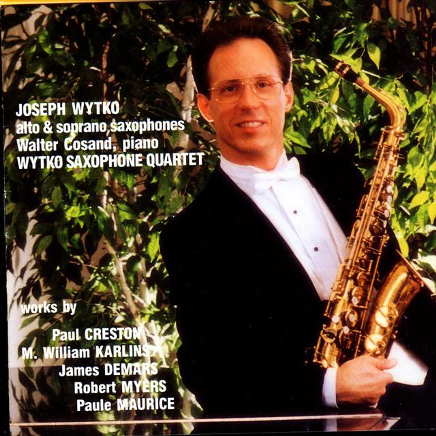 Joseph Wytko, Walter Cosand, Wytko Saxophone Quartet Brand Page
