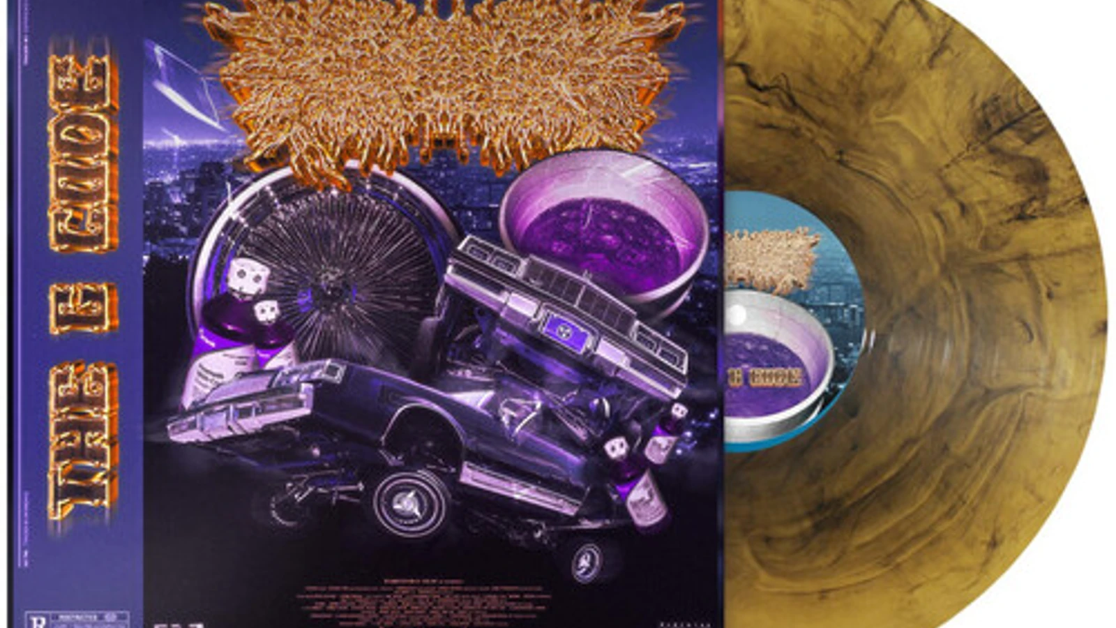 PeelingFlesh G Code (Limited Edition, Orange & Yellow Swirl) Vinyl
