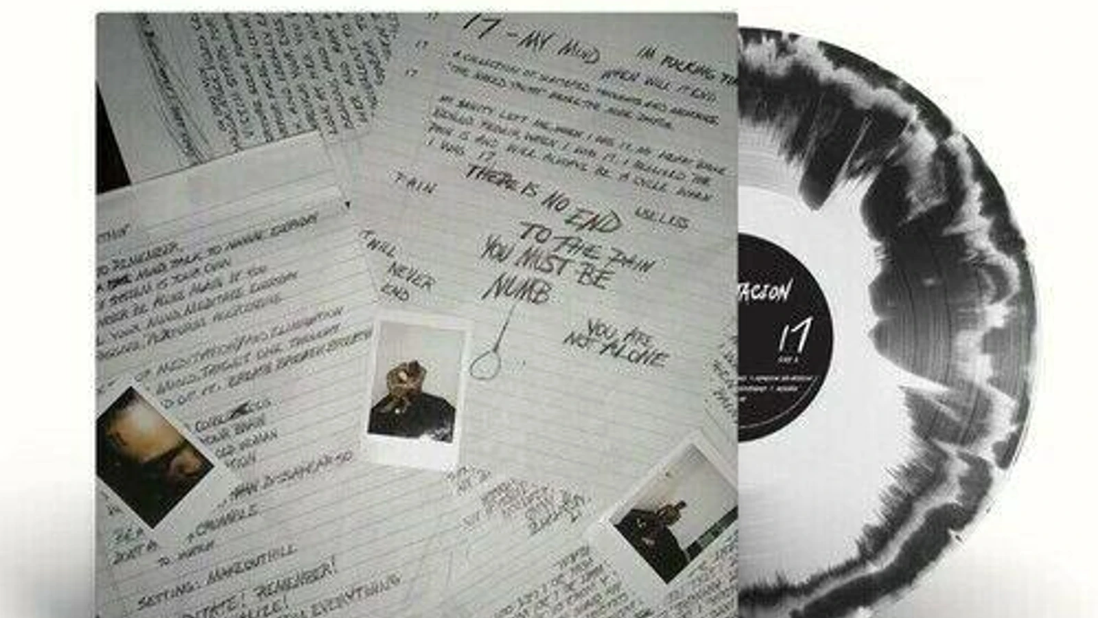 XXXTentacion - 17 レコード XXXTentacion 17 LP Black & White Vinyl Record Album New