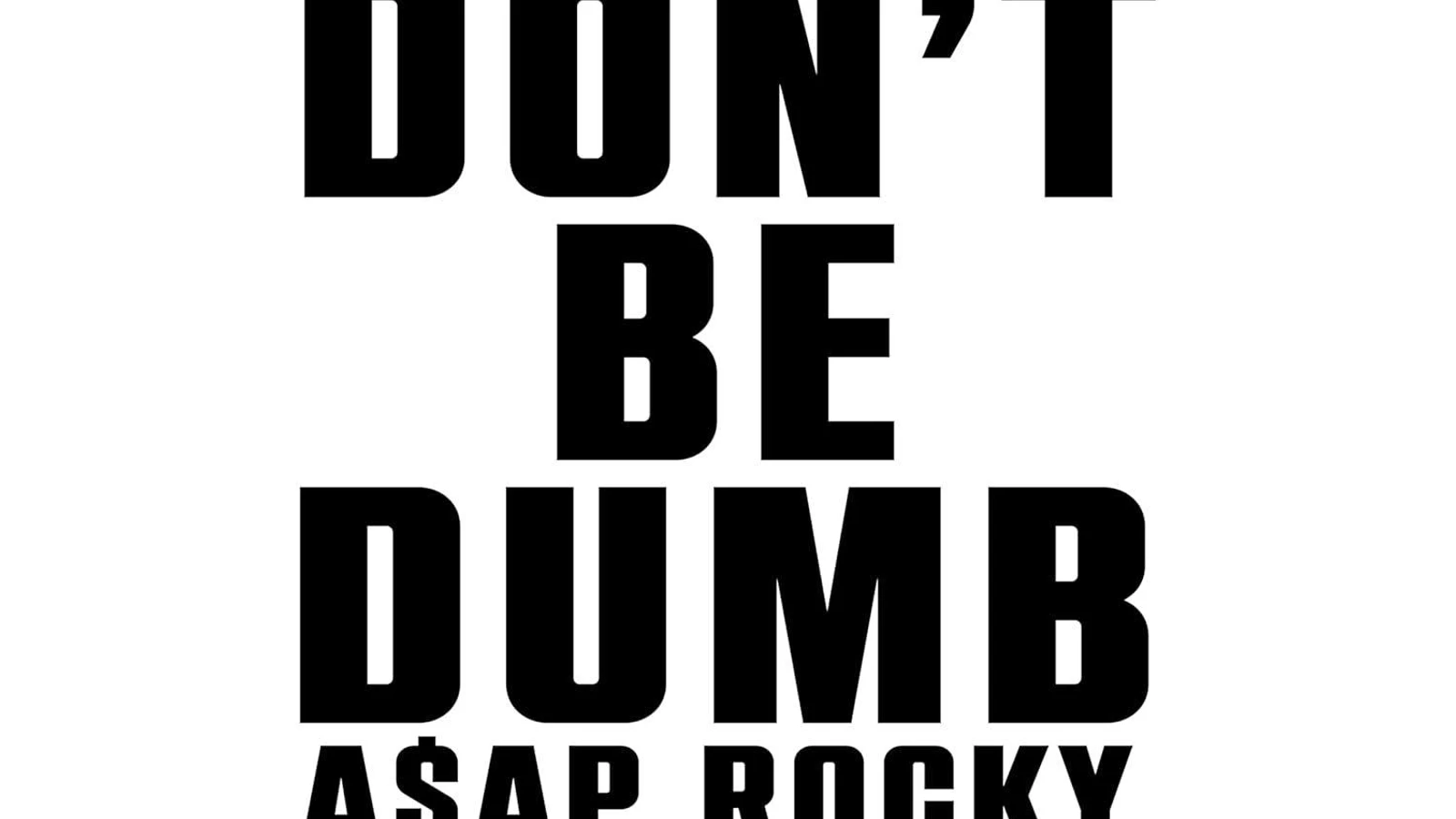 A$AP Rocky Don't Be Dumb (2LP) [Explicit Content] Vinyl Record