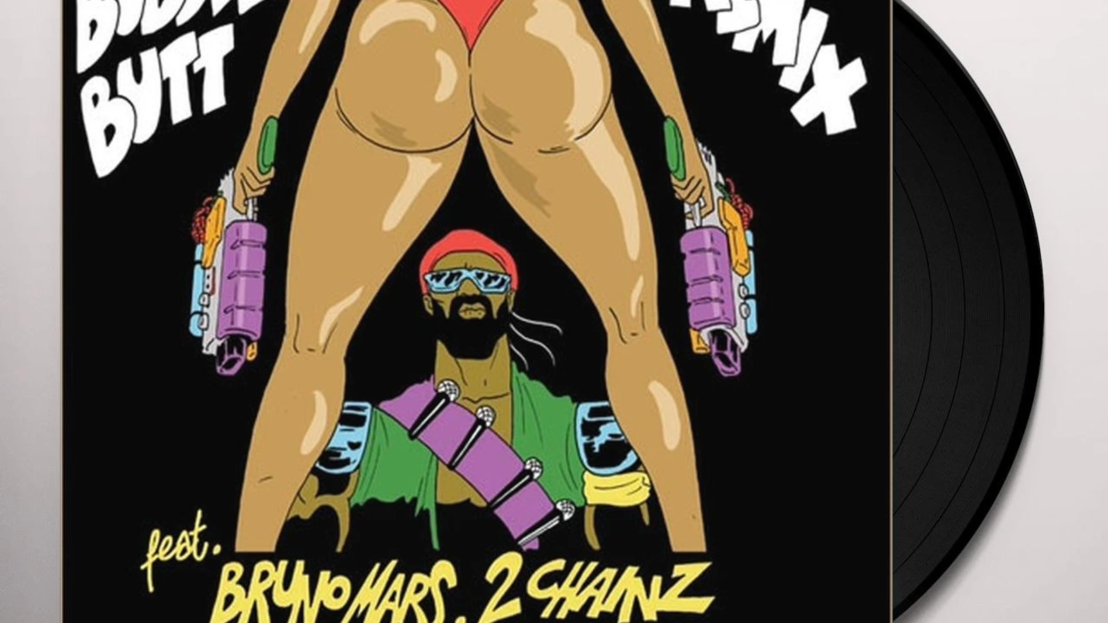 Major Lazer Bubble Butt Vinyl Record