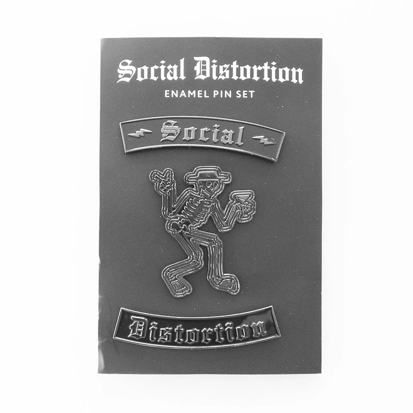 Social Distortion Skelly 3 Enamel Pin Set