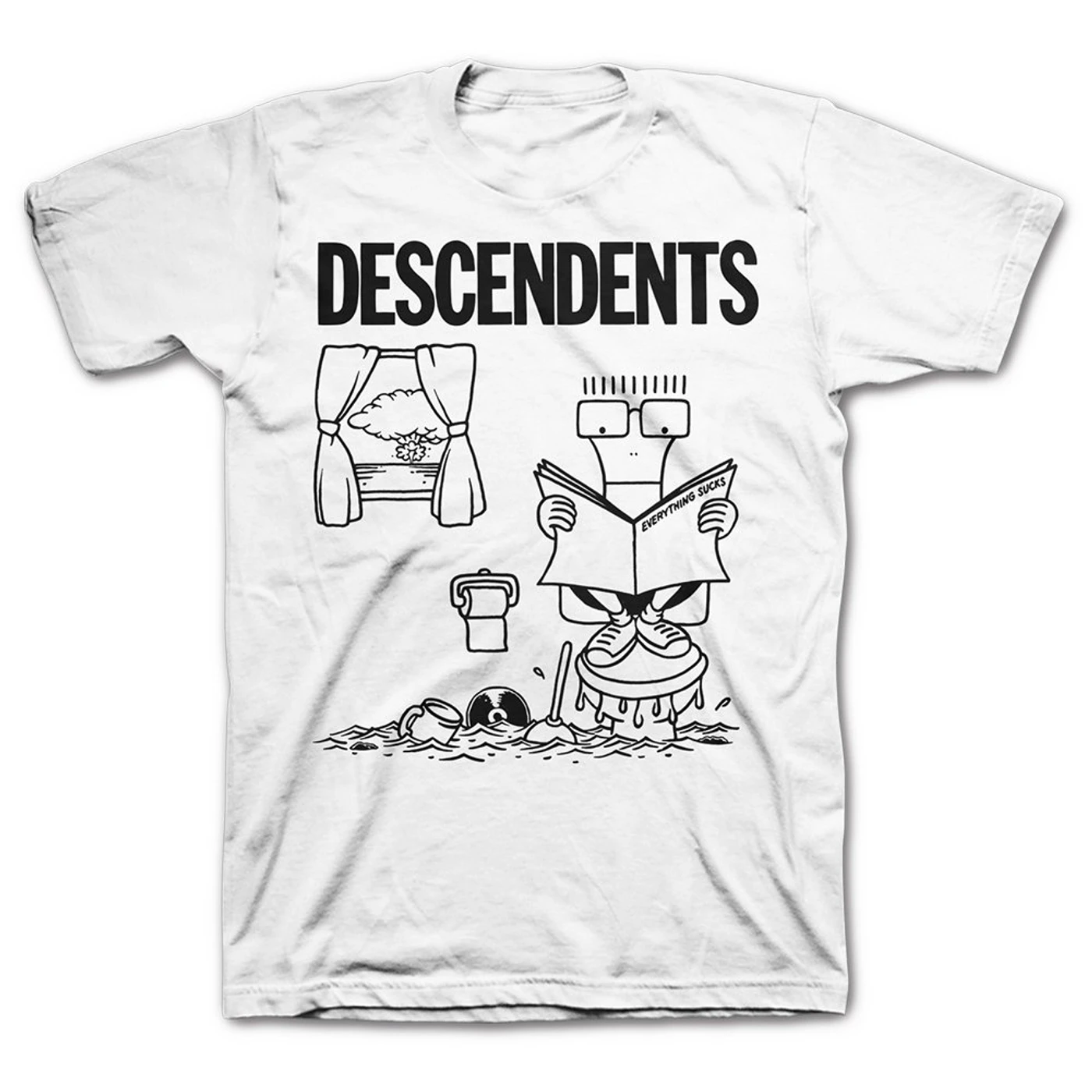 Descendents Everything Sucks Full Art T-Shirt (White)