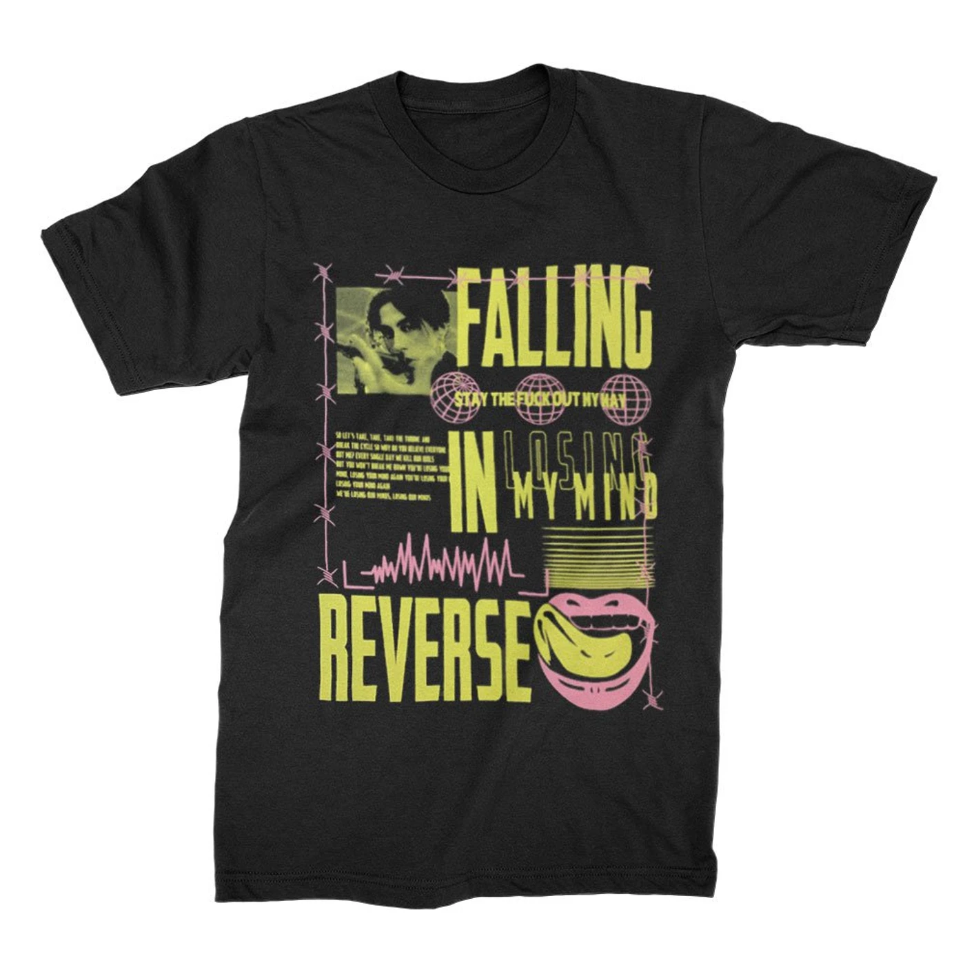 Falling In Reverse Losing My Mind Tee (Black)