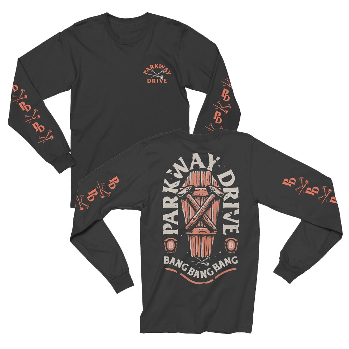Parkway Drive Nails Long Sleeve Tee (Black)