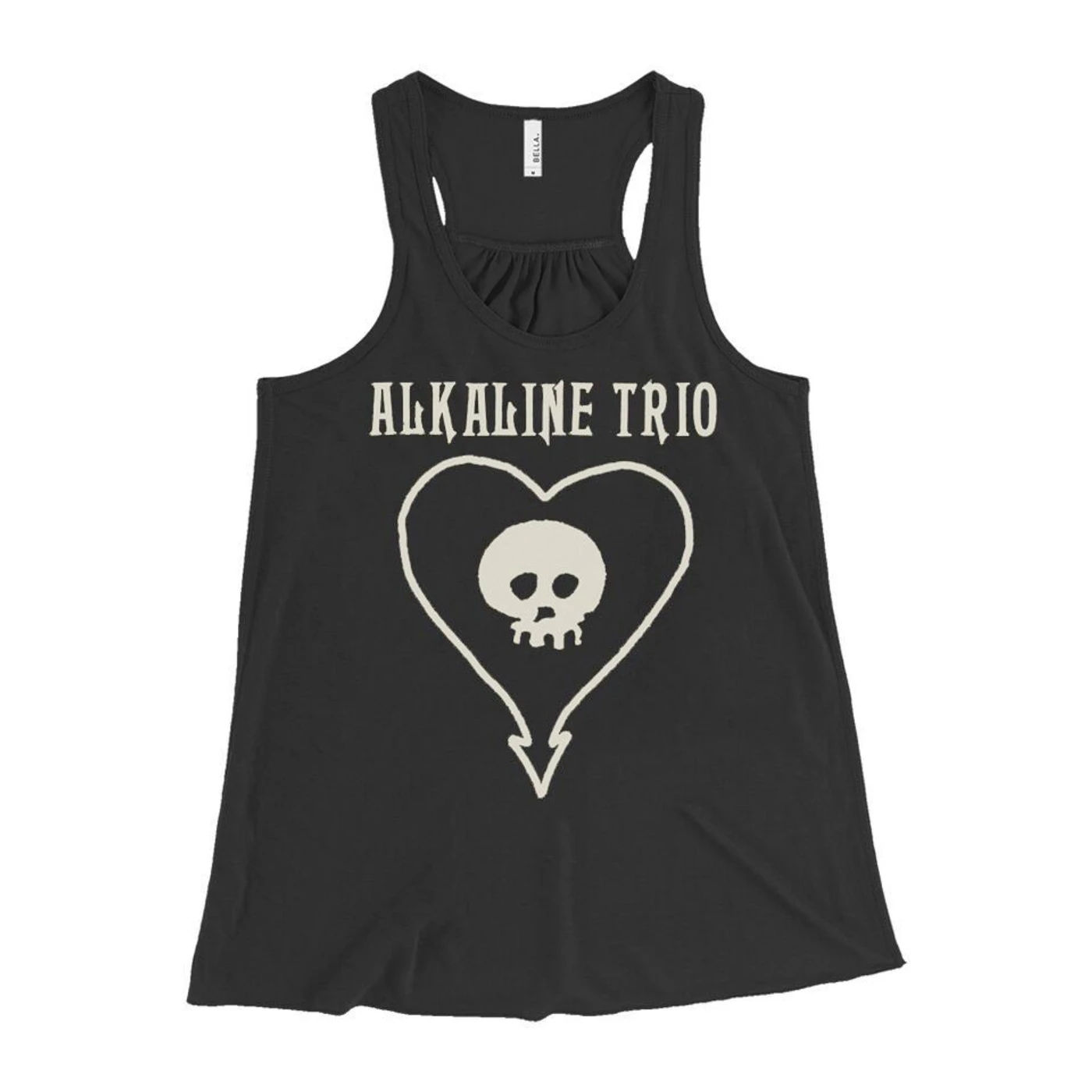 Alkaline Trio Classic Heartskull Women's Racerback Tank (Black)