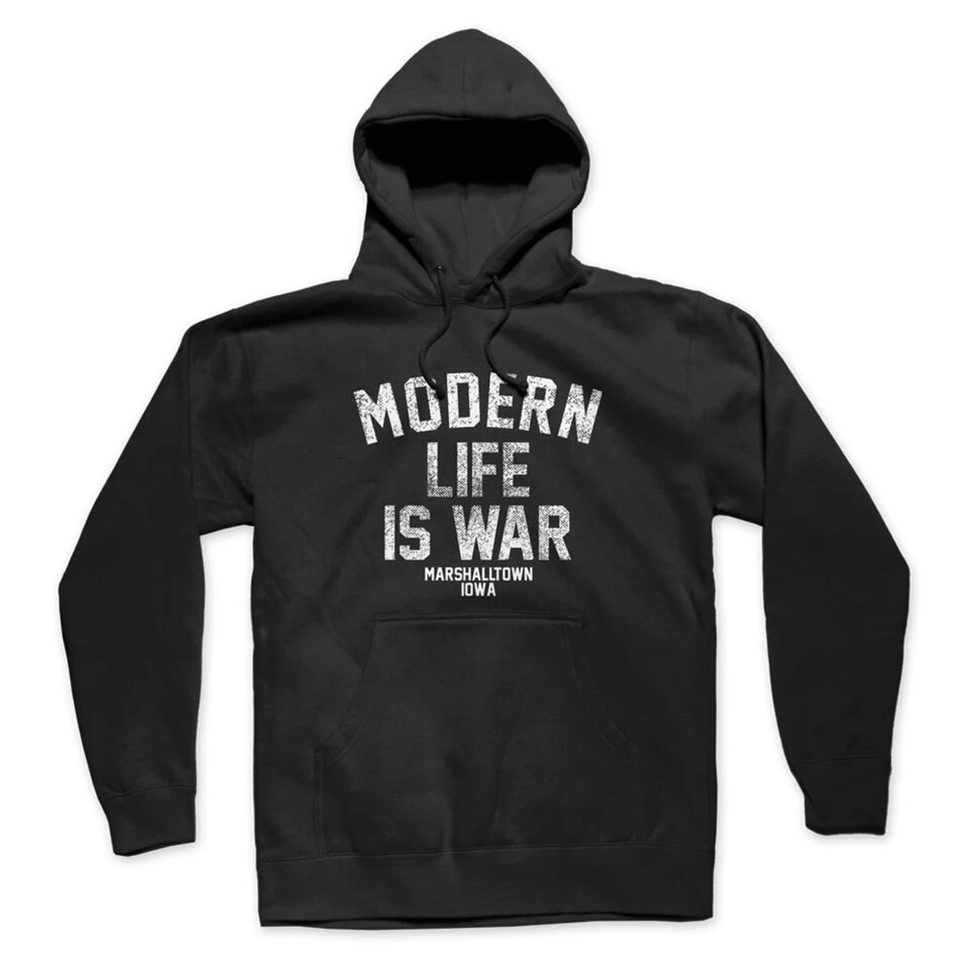 Modern Life Is War Standard Logo Pullover Hoodie (Black)