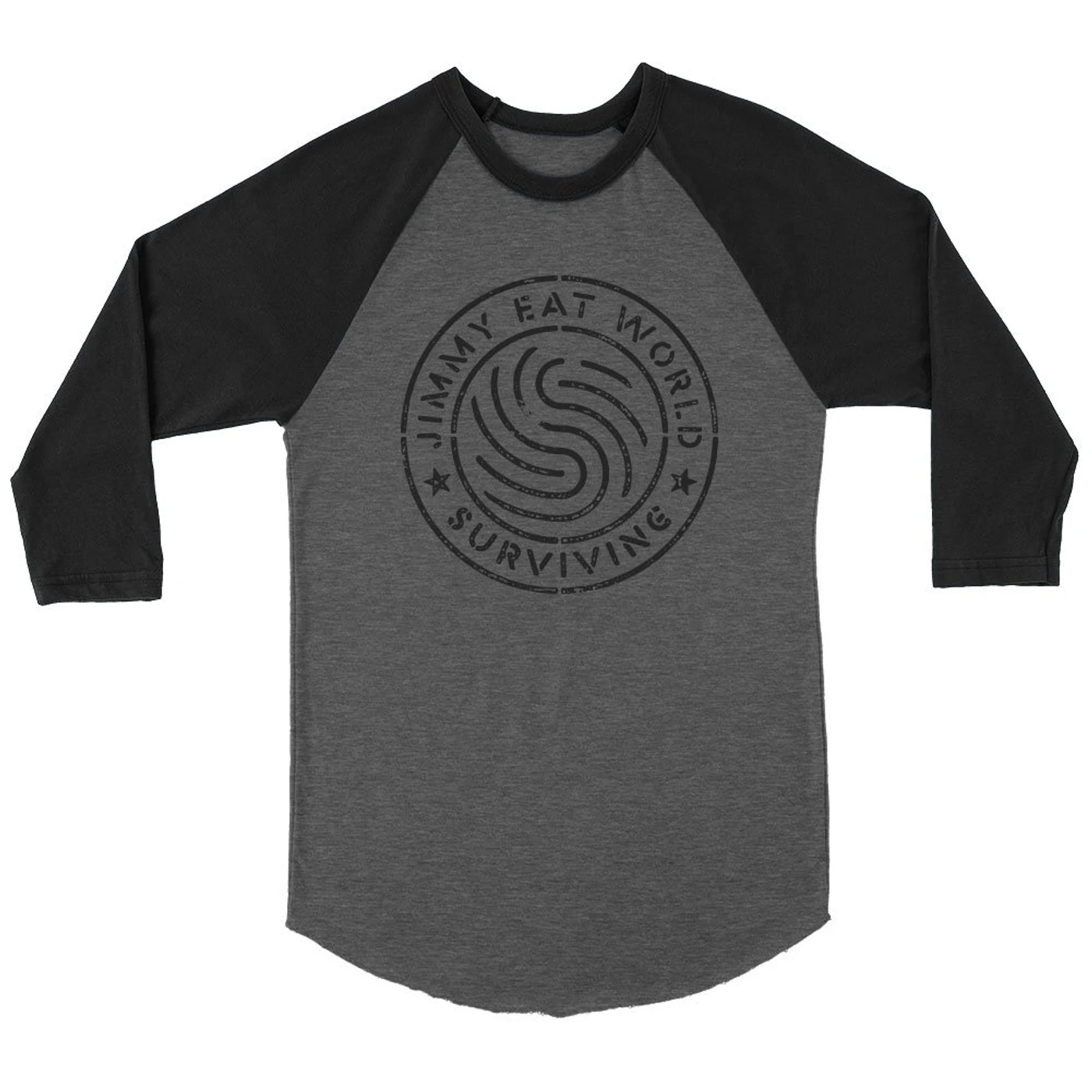 Jimmy Eat World Surviving Emblem Raglan (Black/Grey)