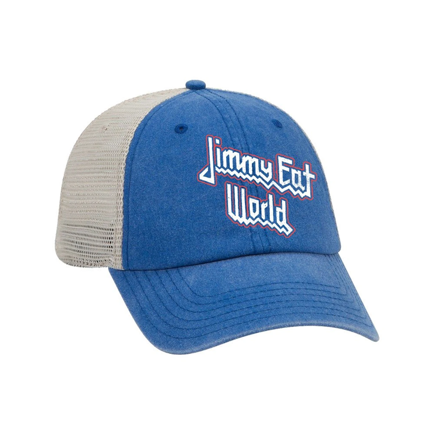 Jimmy Eat World Priest Trucker Hat (Blue/White)