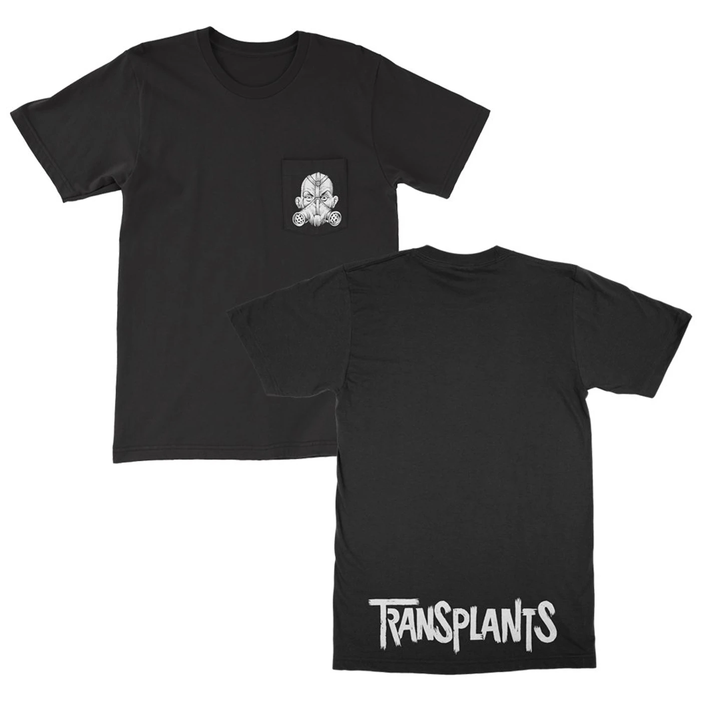 Transplants Gas Mask Pocket Tee (Black)