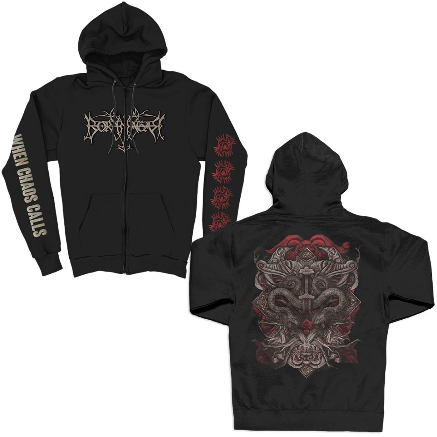 Borknagar When Chaos Calls Zip Up (Black)