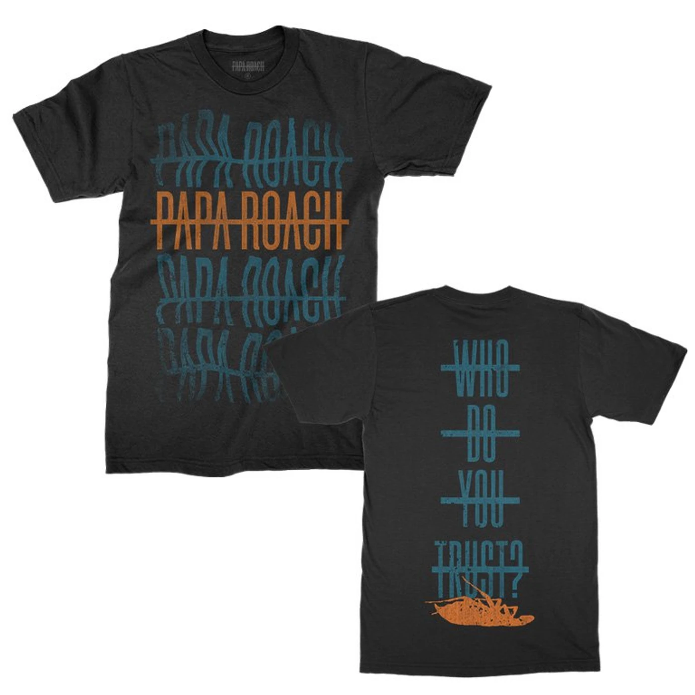 Papa Roach Warped Repeater Tee (Black)