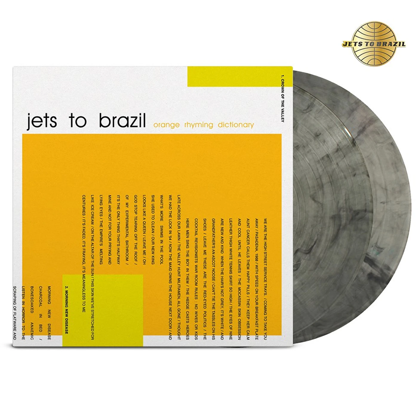 jade tree Orange Rhyming Dictionary 2xLP (Clear/Black) (Vinyl)