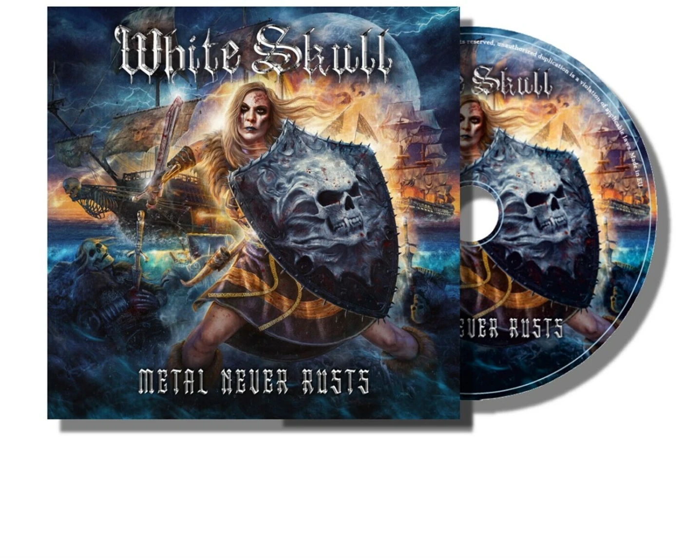 White Skull Metal Never Rusts CD