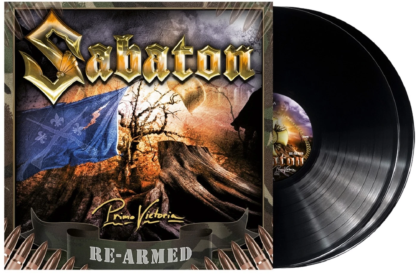 Sabaton Primo Victoria Re Armed   Black Vinyl Record