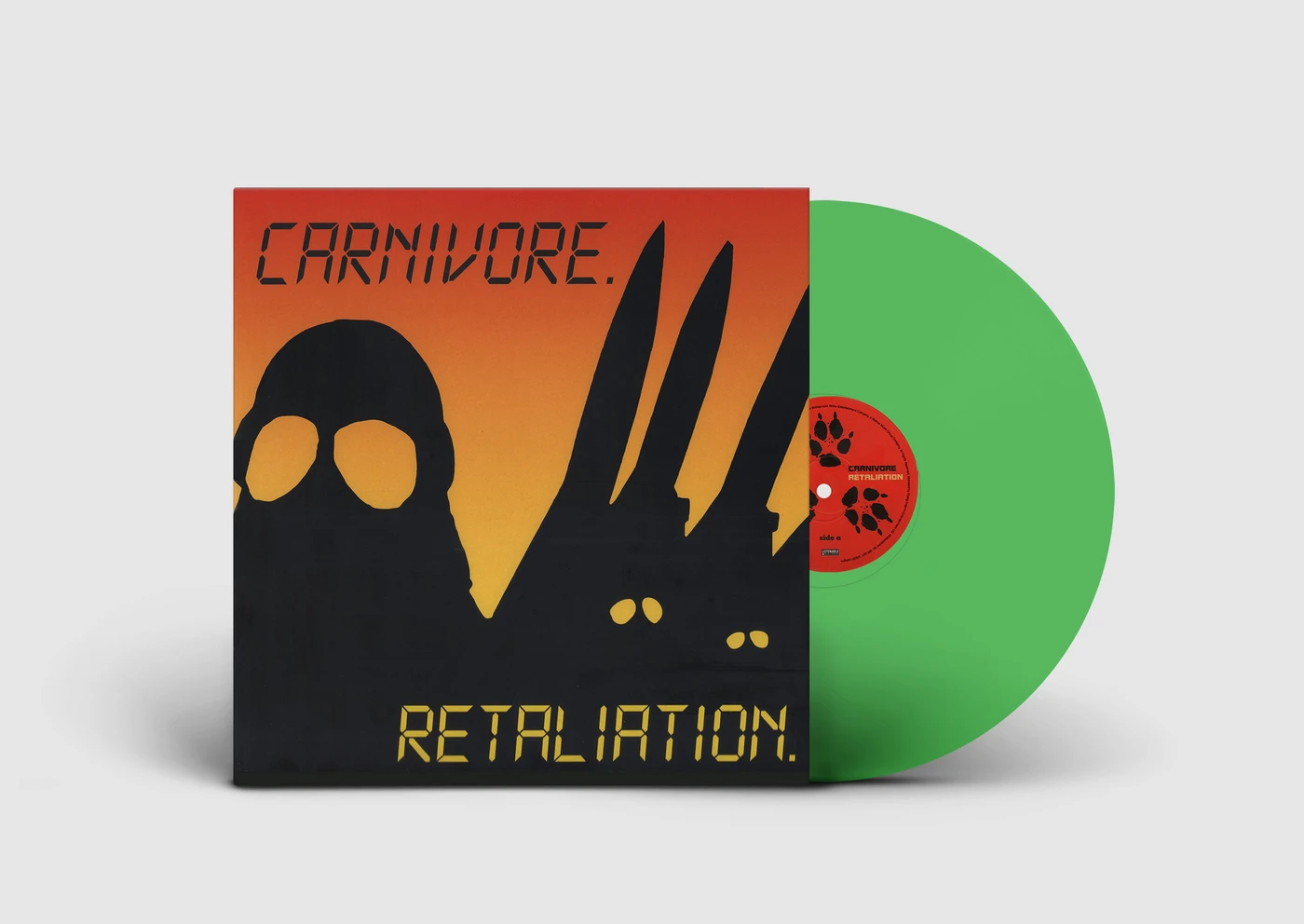 Carnivore Retaliation   Light Green Vinyl Record