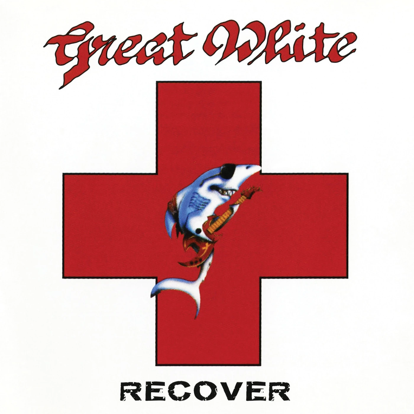 Great White Recover   Red/White Splatter Vinyl Record