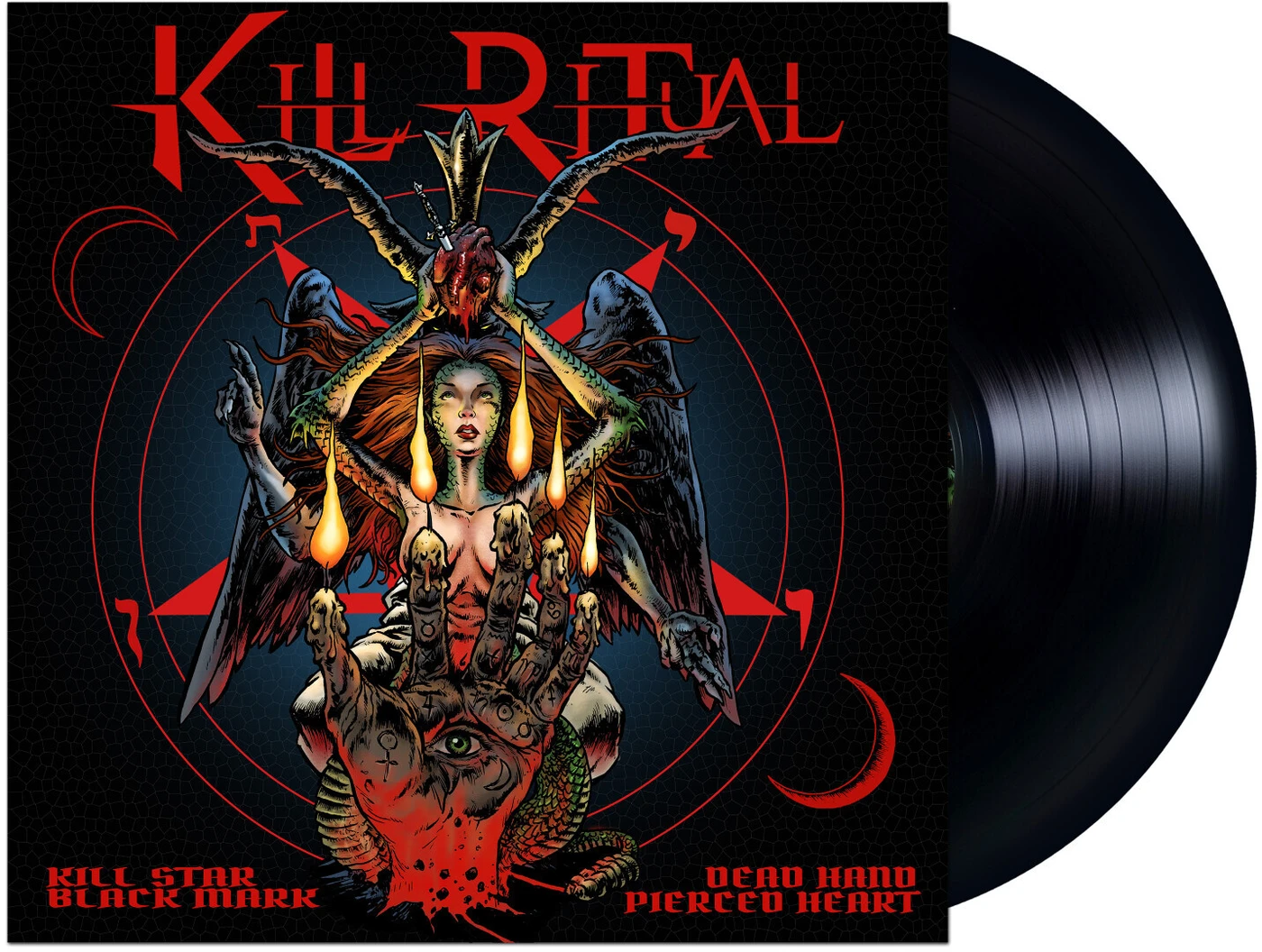 Kill Ritual Kill Star Black Mark Dead Hand Pierced H Vinyl Record