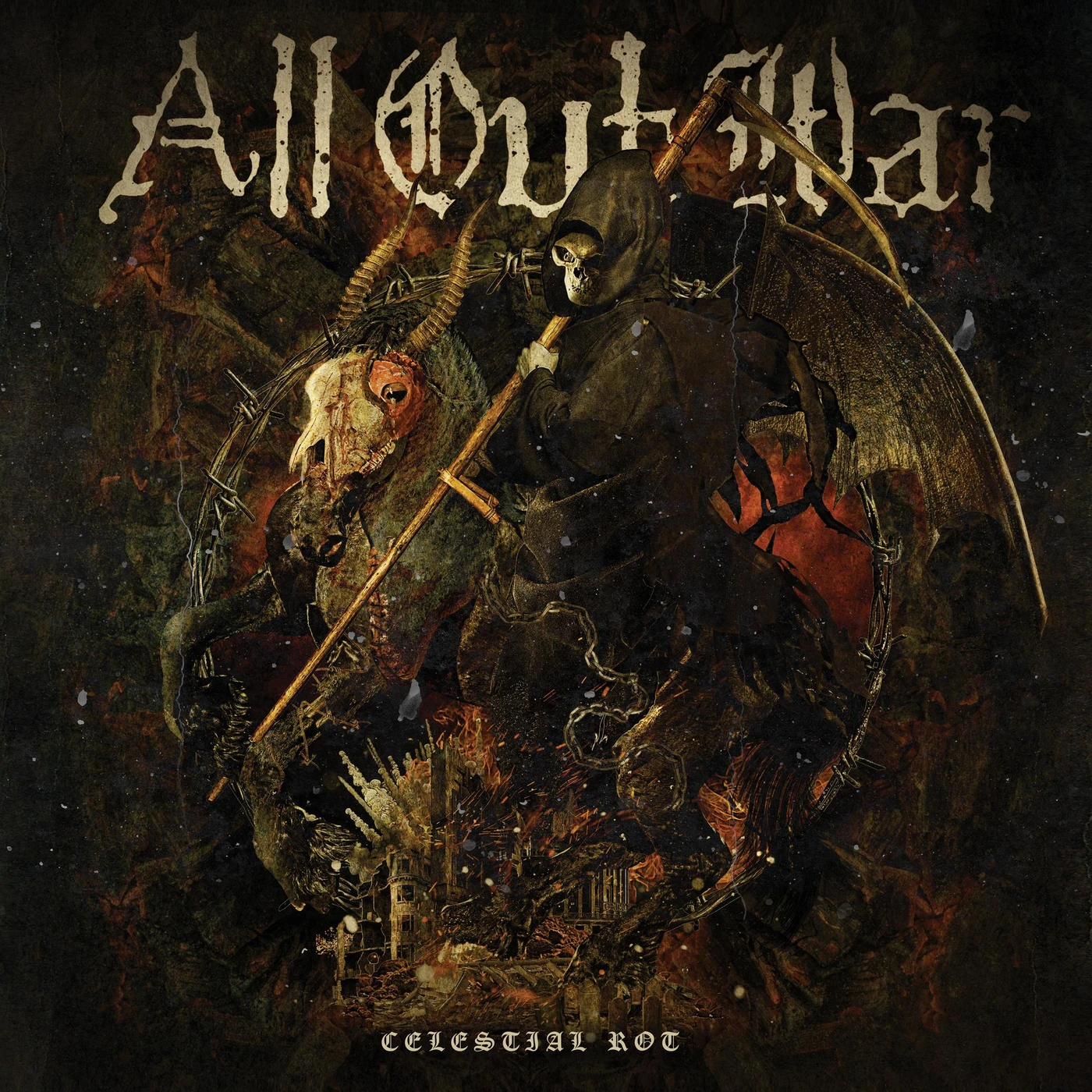 All Out War Celestial Rot CD