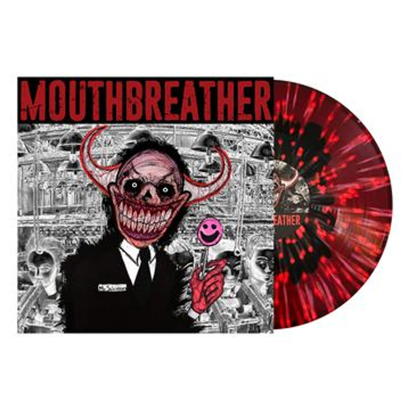 MouthBreather I'M SORRY MR. SALESMAN (TRANSPARENT RED, BLACK, & PINK SPLATTER VINYL) Vinyl Record