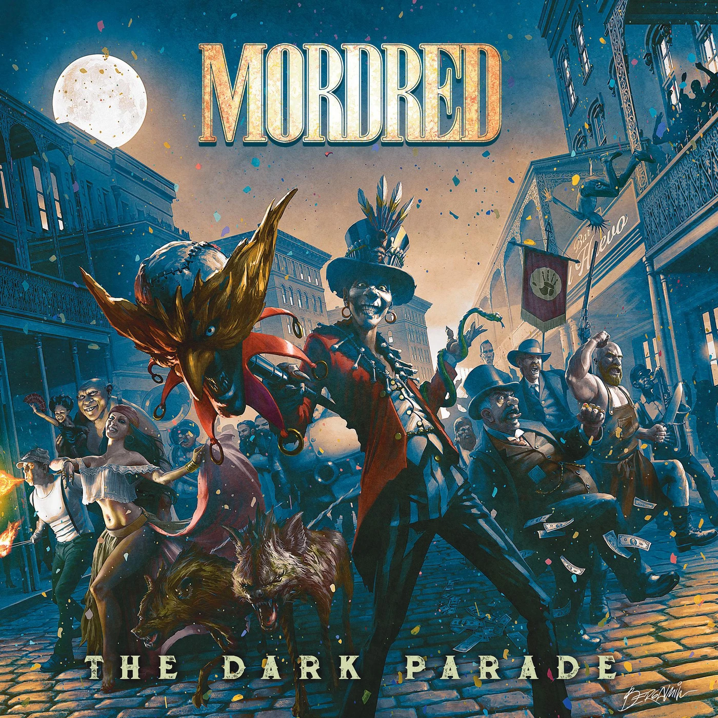 Mordred DARK PARADE (RED & BLACK SPLATTER VINYL) Vinyl Record