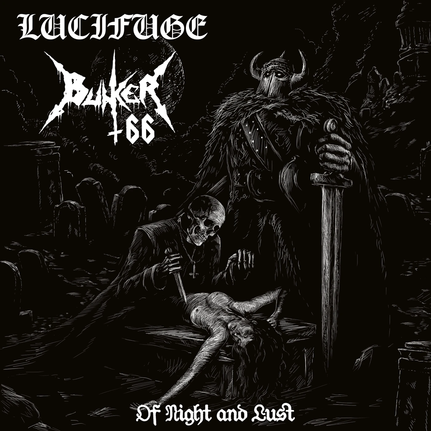Bunker 66 & Lucifuge   Of Night And Lust Vinyl Record