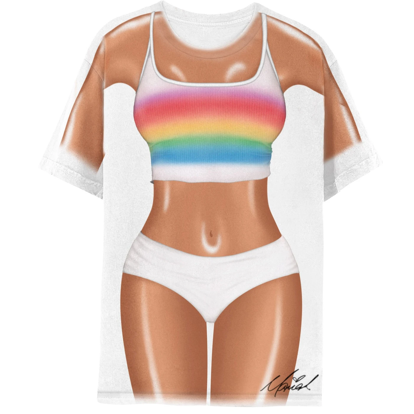 Mariah Carey Mariah Rainbow Body Tee