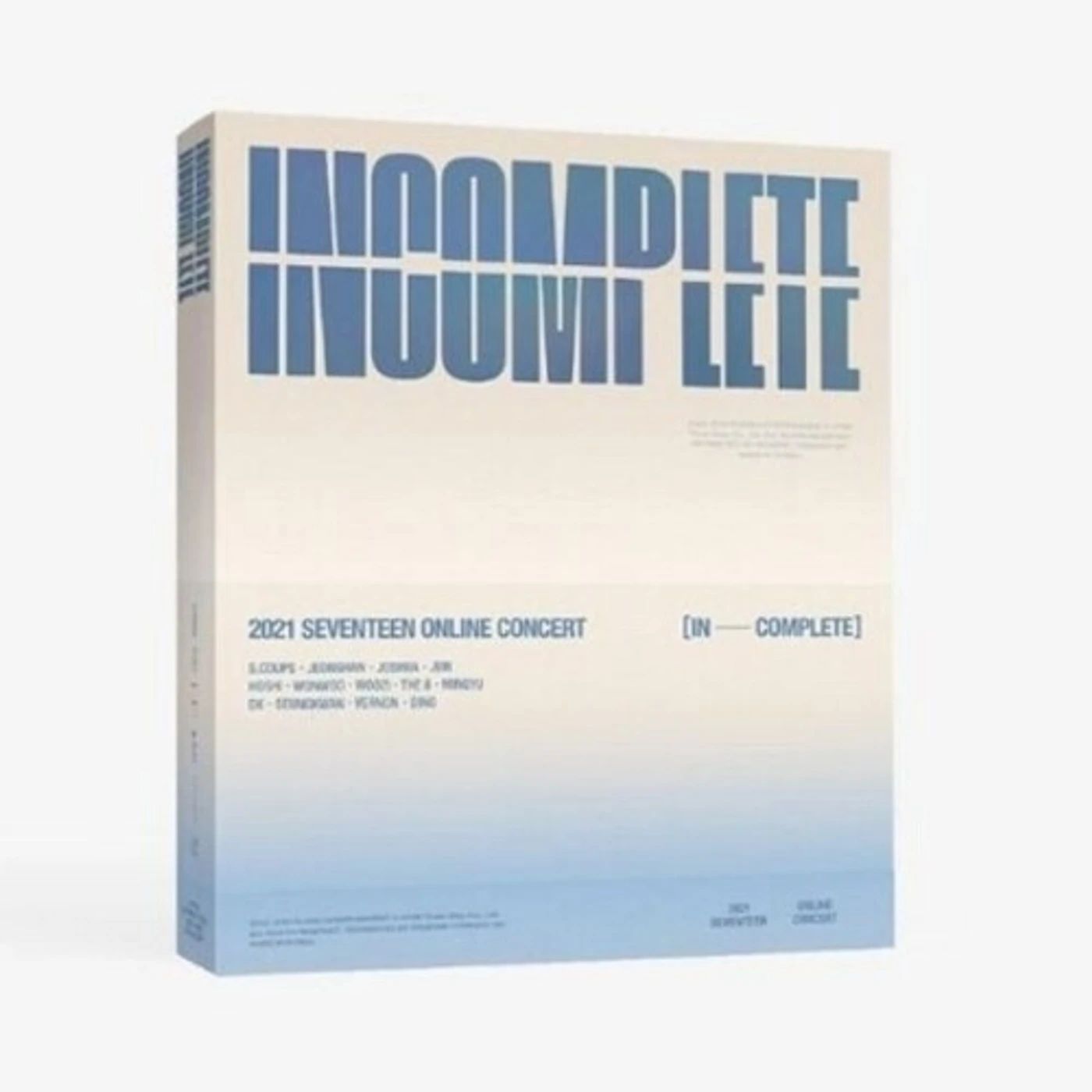 【新品未開封】SEVENTEEN ONLINE CONCERT Blu-ray 2021SEVENTEEN ONLINE CONCERT (IN-COMPLETE) Blu-ray