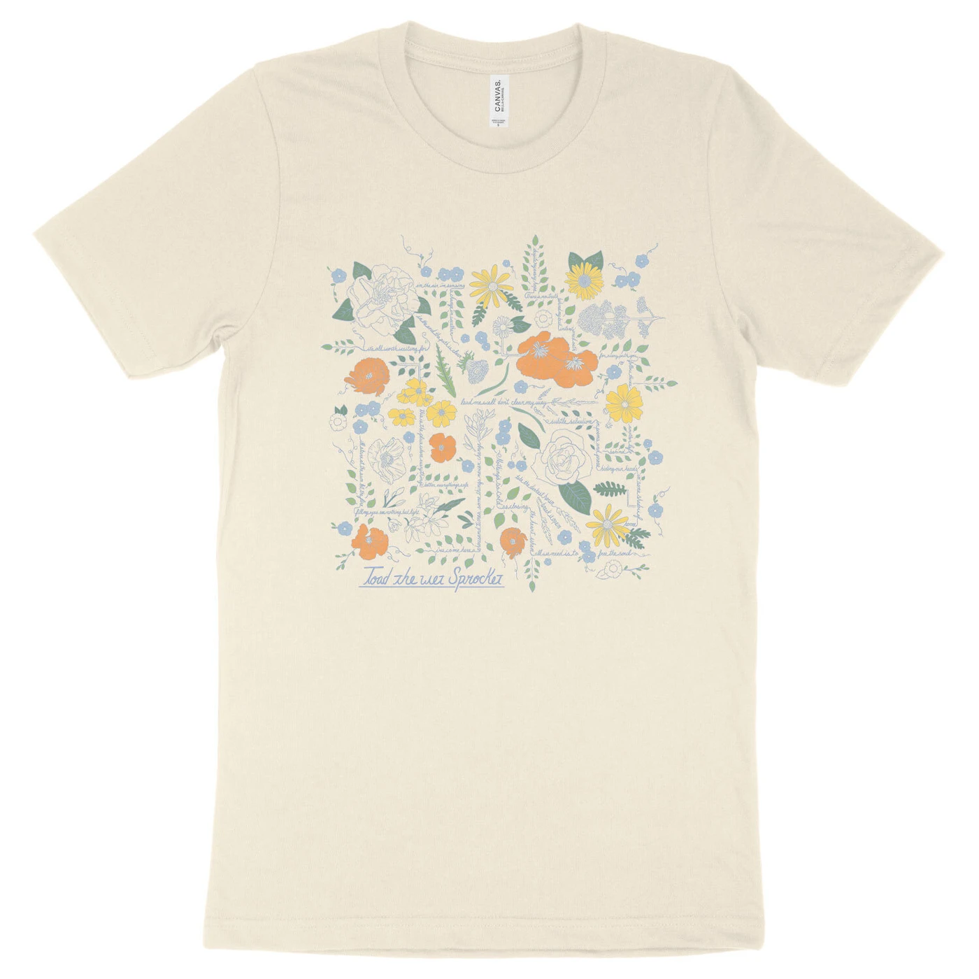 Toad The Wet Sprocket Lyric Flower Map (Light T) - Vintage Vibes