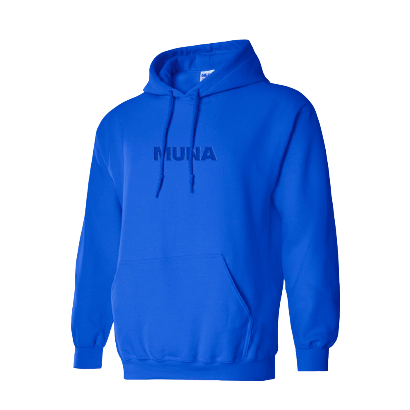 MUNA Logo Embriodered Blue Hoody