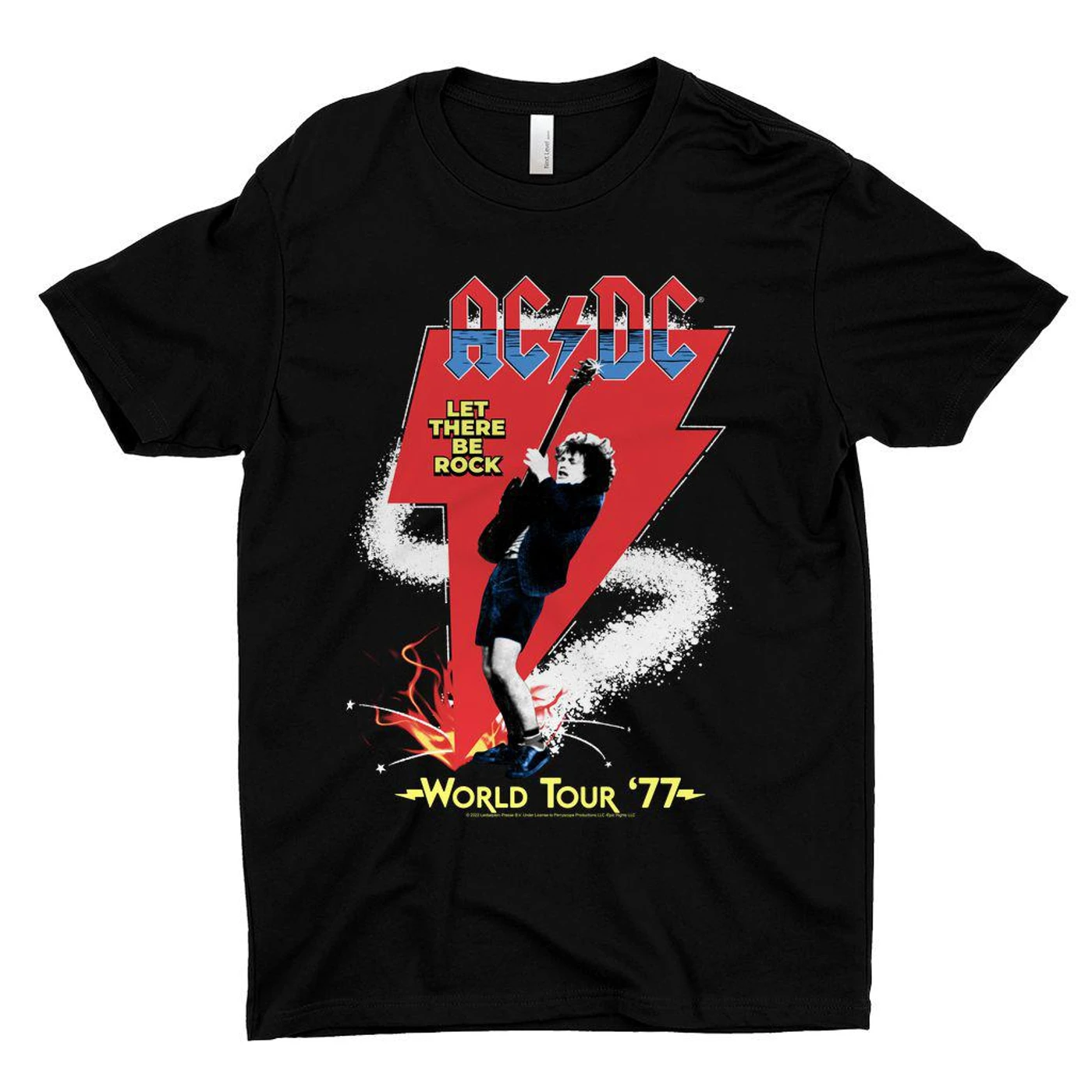 AC/DC T-Shirt | Let There Be Rock World Tour 1977 Shirt (Merchbar