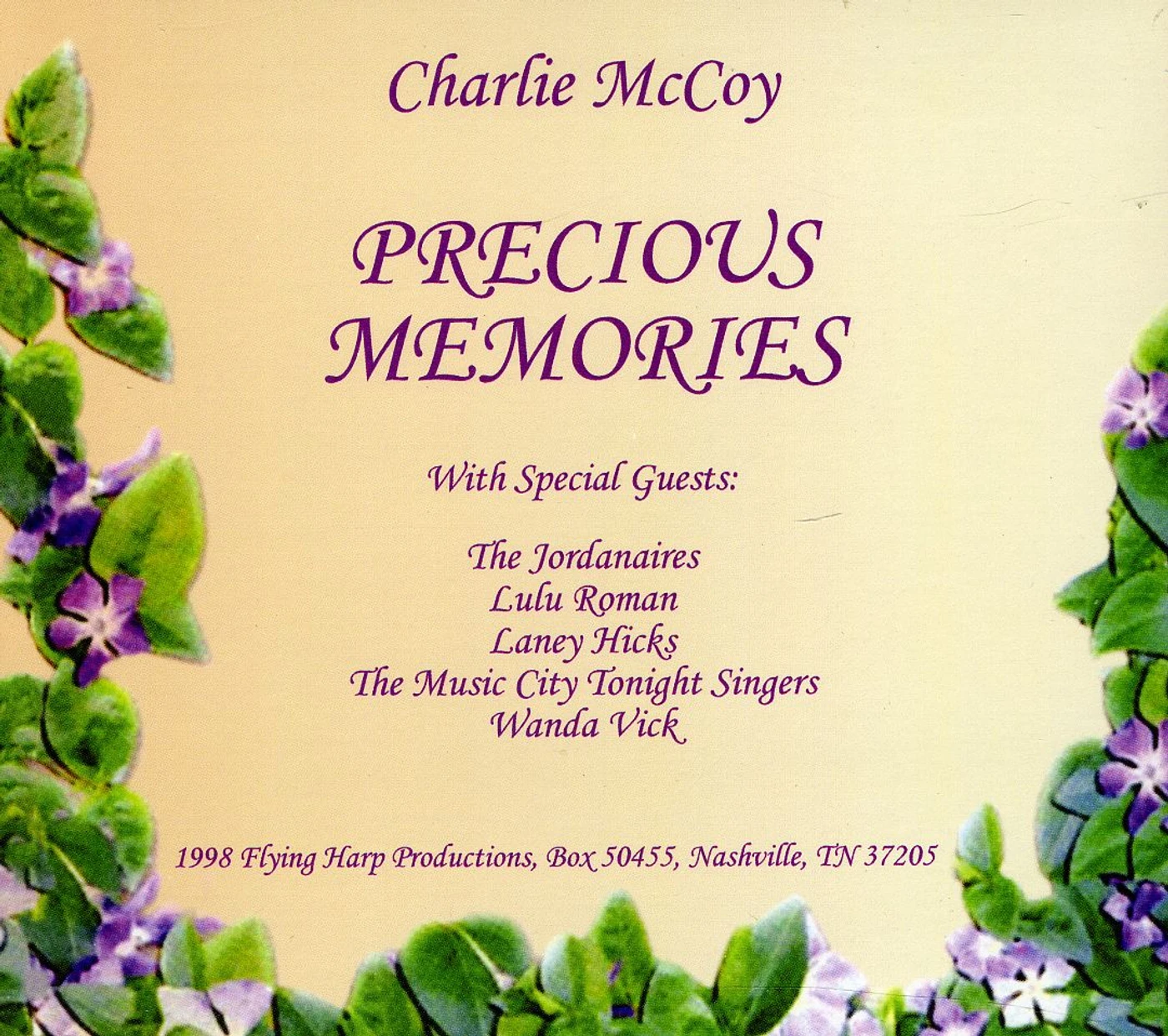Charlie McCoy PRECIOUS MEMORIES CD