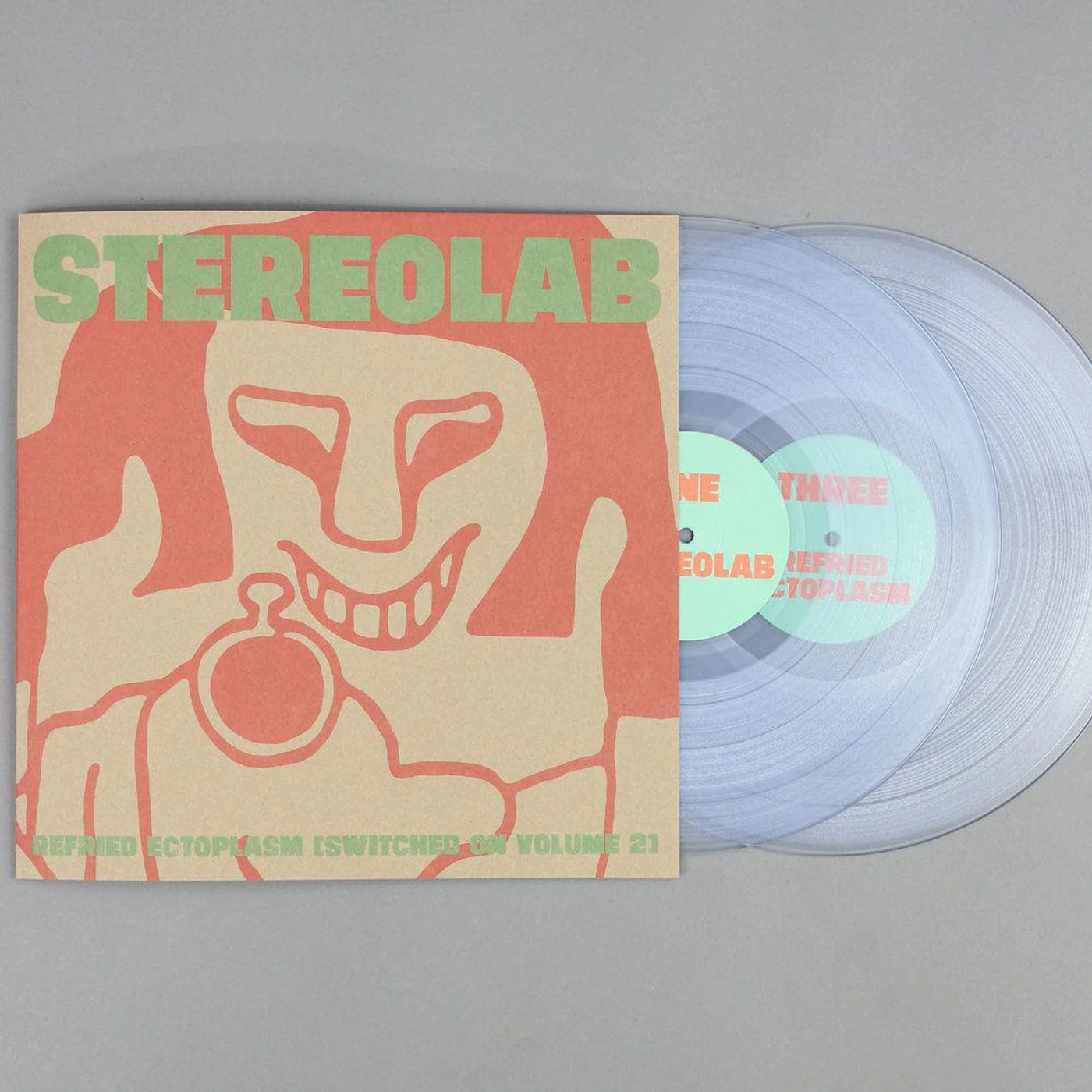 Stereolab REFRIED ECTOPLASM (SWITCHED ON 2) - Limited Edition Clear Colored Double Vinyl Record