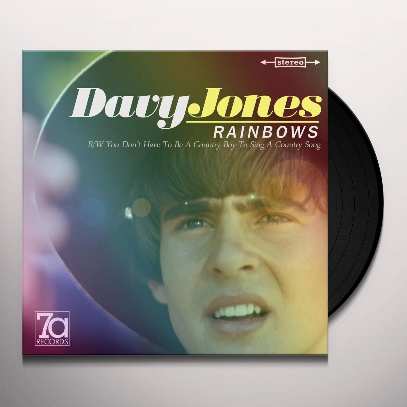 Davy Jones RAINBOWS / YOU DON'T HAVE TO BE A COUNTY BOY TO Vinyl Record